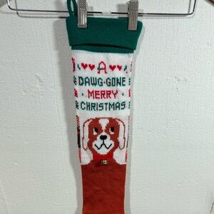 Vintage Knit Christmas Stocking